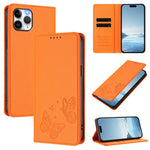 Strong Magnetic Dual Butterfly RFID Vegan Leather Phone Case, For iPhone 12 Pro Max, For iPhone 11 Pro Max, For iPhone 11, For iPhone 11 Pro
