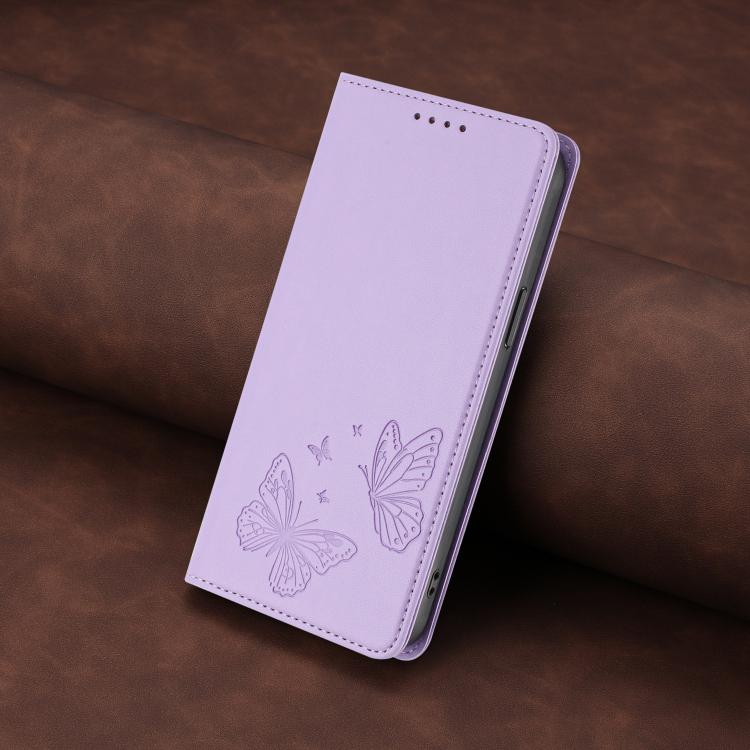 Strong Magnetic Dual Butterfly RFID Vegan Leather Phone Case, For iPhone 15, For iPhone 14 Plus, For iPhone 14 / 13, For iPhone 14 Pro