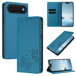 Strong Magnetic Dual Butterfly RFID Vegan Leather Phone Case, For iPhone Air, For iPhone 16 Pro Max, For iPhone 16 Pro, For iPhone 16 Plus