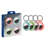XDcase 4pcs Translucent Hard PC Protective Case with Key Ring, 4PCS (Transparent Black Green Blue), 4PCS (Transparent Blue Green Red Pink)