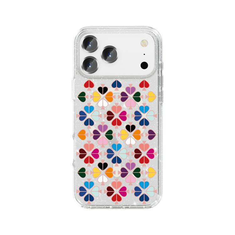 Glittering Crystal Red Heart Pattern Magnetic Phone Case, For iPhone 17 Pro Max, For iPhone 17 Pro