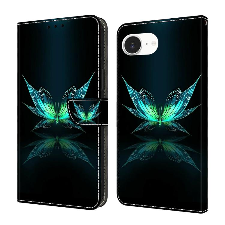 Crystal-Like Painted Vegan Leather Phone Case, For iPhone 17e / 16e, For iPhone 17