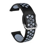 For Samsung Galaxy Watch Active2 44mm Two-color Silicone Replacement Strap Watchband