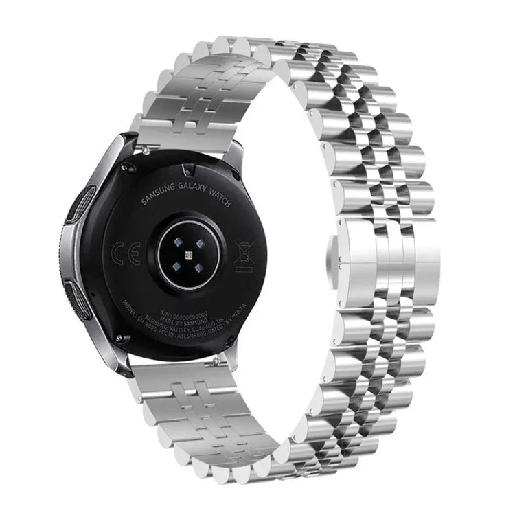 Five Beads Steel Replacement Strap Watchband, 20mm For Samsung Galaxy Watch 3 41mm, 22mm For Samsung Galaxy Watch 3 45mm, 20mm For Amazfit GTR 2 / Amazfit GTR 47mm, 22mm For Amazfit GTR 42mm, 20mm For Huawei Watch GT 2 42mm                             ...
