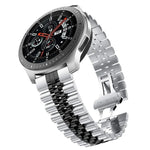 Five Beads Steel Replacement Strap Watchband, 20mm For Samsung Galaxy Watch 3 41mm, 22mm For Samsung Galaxy Watch 3 45mm, 20mm For Amazfit GTR 2 / Amazfit GTR 47mm, 22mm For Amazfit GTR 42mm, 20mm For Huawei Watch GT 2 42mm                             ...