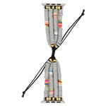 Bohemian Style Soft Ceramic Beaded Strap For Apple Series 6 & SE & 5 & 4 44mm / 3 & 2 & 1 42mm, For Apple Series 7 45mm / 6 & SE & 5 & 4 44mm / 3 & 2 & 1 42mm