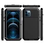 Shockproof Waterproof Silicone + Zinc Alloy Protective Case, For iPhone 12 mini, For iPhone 12 / 12 Pro, For iPhone 12 Pro Max
