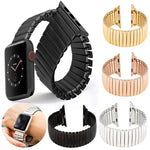 Elastic Aluminum Watchband, For Apple Watch Series 7 41mm / 6 & SE & 5 & 4 40mm / 3 & 2 & 1 38mm, For Apple Watch Series 8&7 41mm / SE 2&6&SE&5&4 40mm / 3&2&1 38mm, For Apple Watch Ultra 49mm / Series 8&7 45mm / SE 2&6&SE&5&4 44mm / 3&2&1 42mm         ...