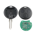 Straight Car Key Tip Embryo 433.92 Frequency for Mercedes-Benz Smart 3-button, For Mercedes-Benz Smart