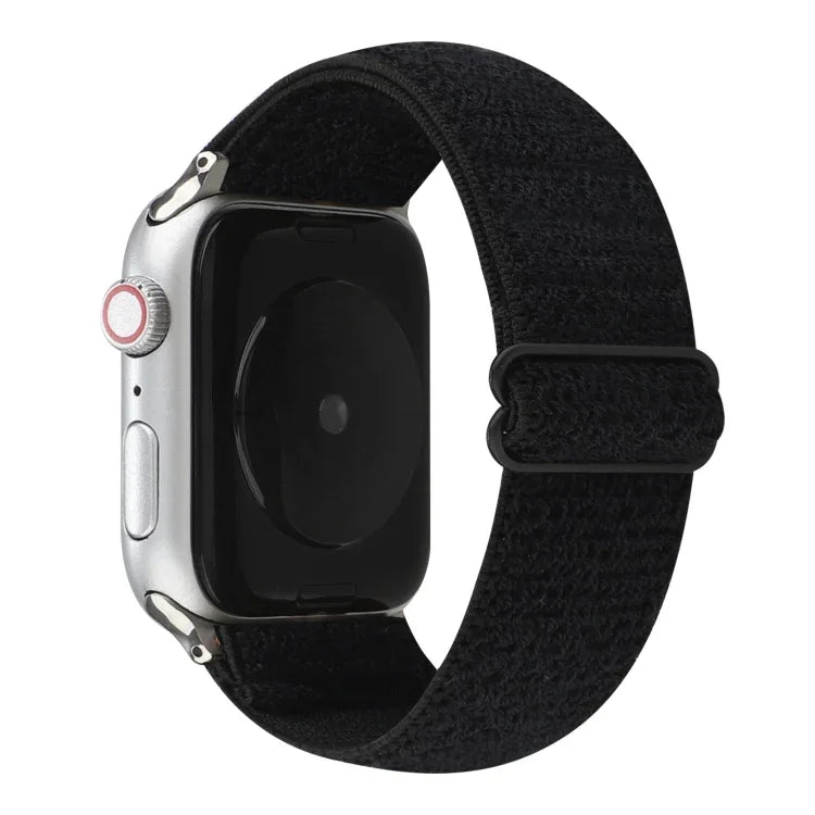 Solid Color Nylon Watchband For Apple Watch Series 6 & SE & 5 & 4 44mm / 3 & 2 & 1 42mm, For Apple Watch Series 7 45mm / 6 & SE & 5 & 4 44mm / 3 & 2 & 1 42mm