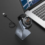 For Samsung R800 / Galaxy Watch Universal Aluminum Alloy Magnetic Charger Holder with Chip Protection, Support Fast Charging, For Samsung R800