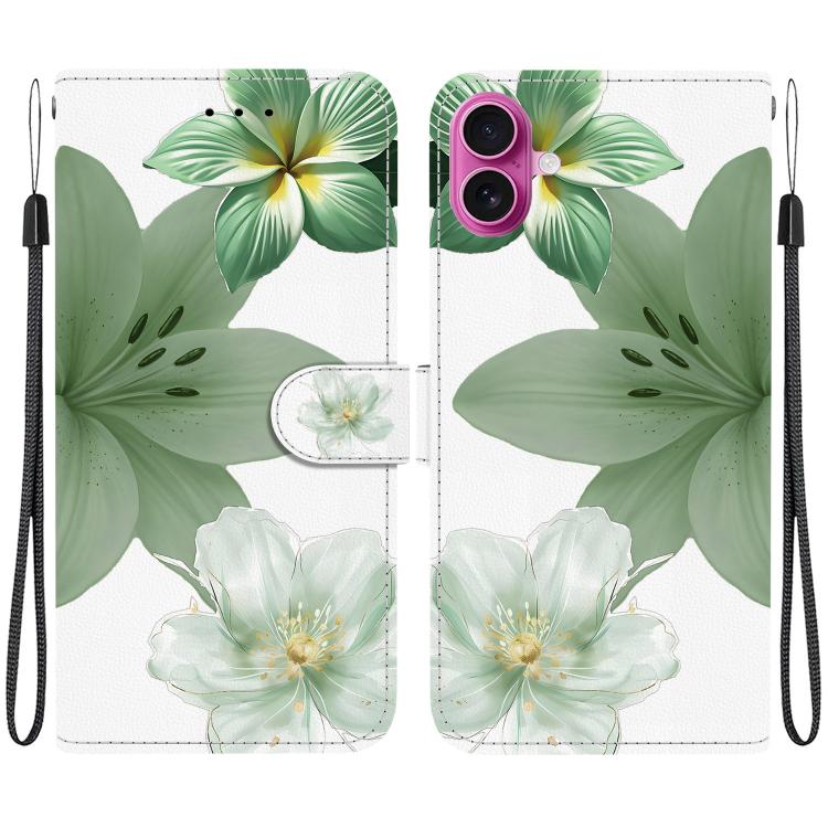 Crystal-Texture Painted Vegan Leather Phone Case, For iPhone 17, For iPhone Air, For iPhone 16 Pro Max, For iPhone 16 Pro, For iPhone 16 Plus