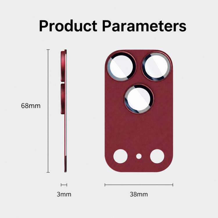 Armor Full-Coverage Frosted Metal Camera Lens Protector, For iPhone 18 Pro, For iPhone 18 Pro Max