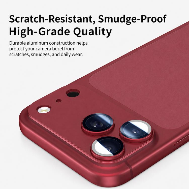 Armor Full-Coverage Frosted Metal Camera Lens Protector, For iPhone 18 Pro, For iPhone 18 Pro Max