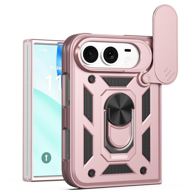 Sliding Camera Cover Design TPU+PC Phone Case, For iPhone Duo