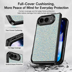 Flash Diamond Integrated Film Phone Case, For iPhone Duo