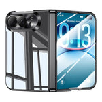 Integrated Shell And Flim Electroplating Transparent Shockproof Phone Case, For iPhone Duo