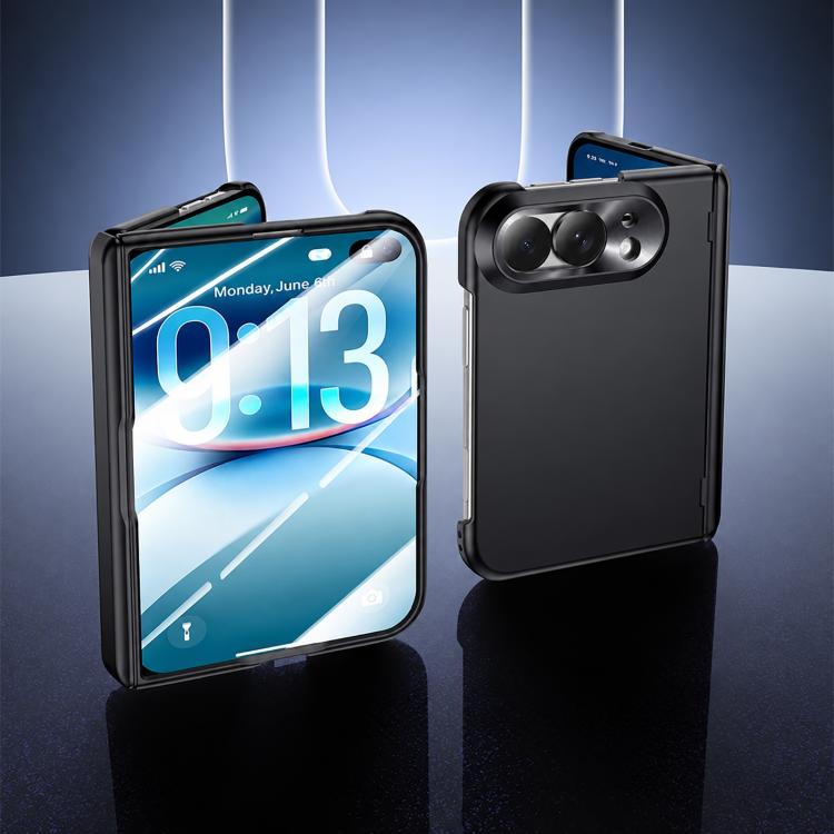 Spray-Coated Spring Hinge Integrated Film Phone Case, For iPhone Duo