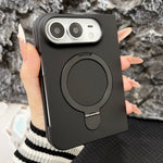Skin Feel Frosted Rotation Holder Phone Case, For iPhone Duo