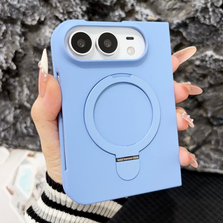 Skin Feel Frosted Rotation Holder Phone Case, For iPhone Duo