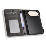 Magnetic Buckle Retro Texture Leather Phone Case, For iPhone Duo