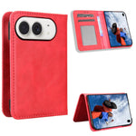 Magnetic Buckle Retro Texture Leather Phone Case, For iPhone Duo