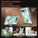 Shockproof Protective TPU Hybrid PC Ring Holder Magnetic Phone Case, For iPhone Duo