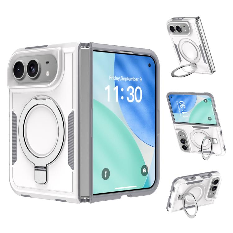 Shockproof Protective TPU Hybrid PC Ring Holder Magnetic Phone Case, For iPhone Duo