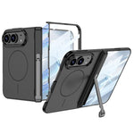 GKK Integrated Magnetic Hinge Side Foldable Holder Full Coverage Phone Case, For iPhone Duo