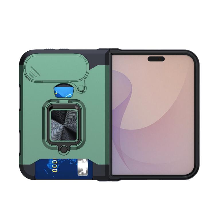 Camera Shield Card Slot PC+TPU Phone Case, For iPhone Duo