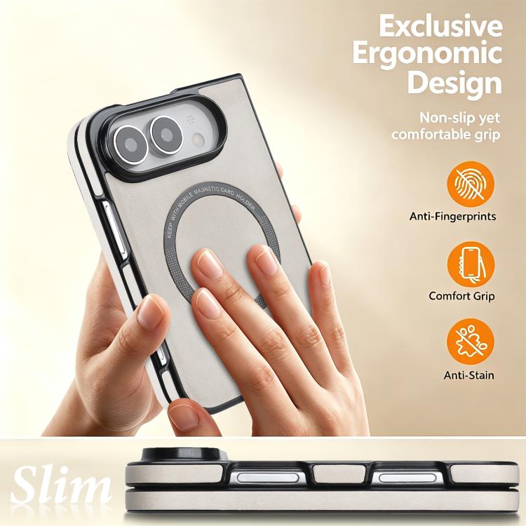 Folding Magnetic PU Phone Case, For iPhone Duo