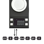MH-8028 100g x 0.001g High Accuracy Digital Electronic Portable Jewelry Diamond Gem Carat Lab Weight Scale Balance Device with 1.6 inch LCD Screen, 100g/0.001g