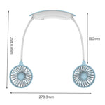 F6 Outdoor Mini Hanging Neck Fan USB Charging Lazy Small Fan