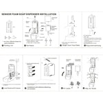 N2001 1000ml Wall-mounted Drip Induction Hand Sanitizer Soap Dispenser with Safety Lock, Soap Dispenser