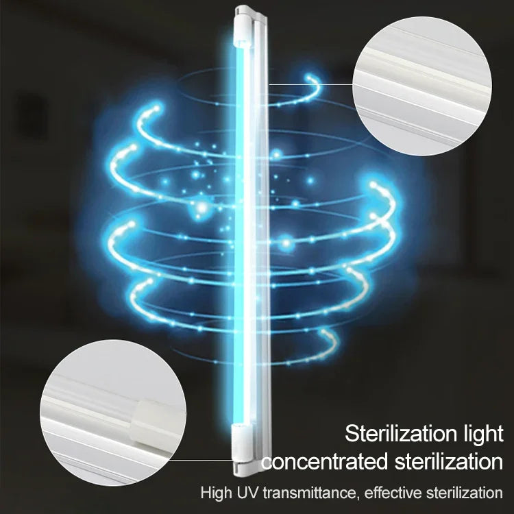 110V 8W Ozone Quartz UV Disinfection Light Portable UVC Anti-virus Sterilization Lamp, 110V 8W Ozone
