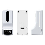 K9 Handsfree Non-contact Body Light-sensitive Distance Sensor Thermometer + 1000ml Automatic Non-contact Liquid Soap Dispenser, K9