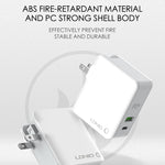 LDNIO A4403C 30W PD + Auto-id Foldable Fast Travel Charger with 1m USB-C / Type-C Cable, AU Plug, with Type-C Cable, 30W with Type-C Cable
