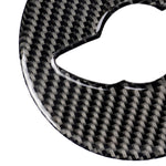 Car Steering Wheel F Chassis Logo Carbon Fiber Decorative Sticker for BMW Mini Cooper F55 / F56 / F60 / Countryman F60, For BMW MINI R56