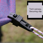 20 PCS Outdoor Tent Awnings Windproof Fixing Clip Multifunctional Wind Rope Buckle