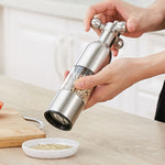 MICLAN Stainless Steel 304 Rudder Shape Grinder Pepper Grinding Machine, Size : L, L