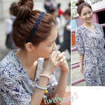 Hollow Braid Style Hair Hoop Headwear Random Color Delivery