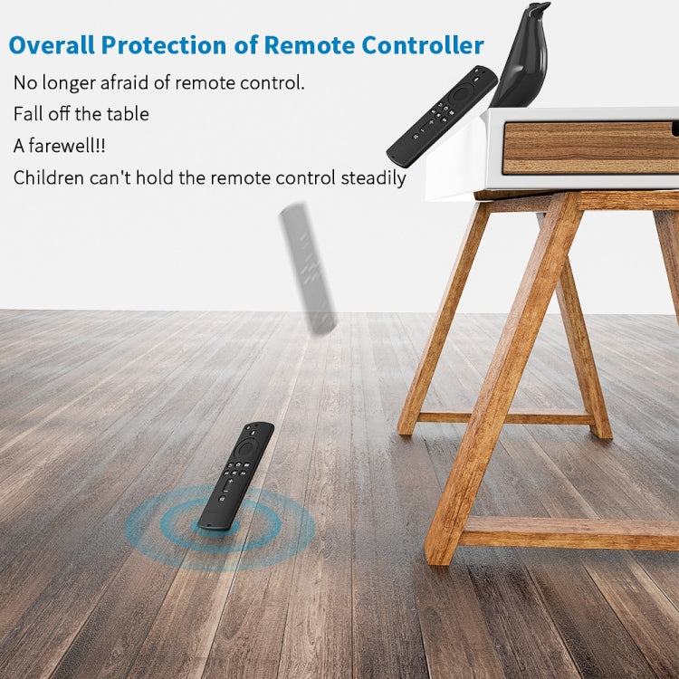 Non-slip Texture Washable Silicone Remote Control Cover for Amazon Fire TV Remote Controller