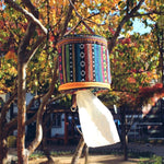 Outdoor Camping Foldable Ethnic Style Cloth Tissue Case Storage Bag, Size: 14.5*13 cm