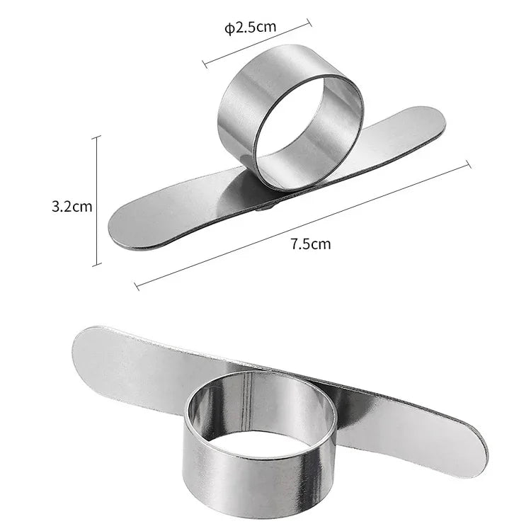 5 PCS Stainless Steel Finger Open Orange Peeler Parer Tool, 5 PCS Stainless Steel
