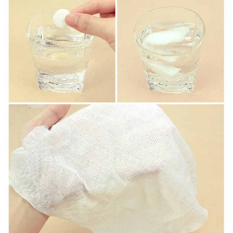 60 PCS Candy Style Portable Disposable Travel Cotton Towel, Size: 22*20cm, 60 PCS