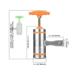 3 Molds Household Manually Small Stainless Steel Pressing Style Handhold Noodle Machine, 3 Molds