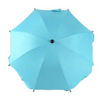 Adjustable Laciness Umbrella For Golf Carts, Baby Strollers/Prams And Wheelchairs To Provide Protection From Rain And The Sun, Azure, Pink