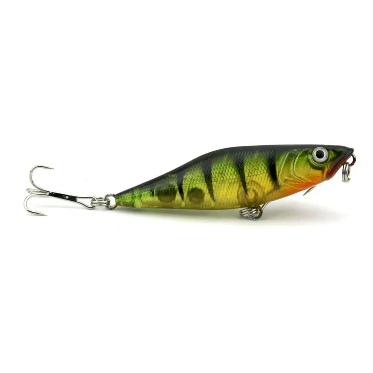 HENGJIA Artificial Fishing Lures Popper Bionic Fishing Bait with Hooks, Length: 7.5 cm, Random Color Delivery, Length: 7.5 cm