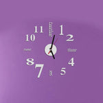 Lovelife WC37130 Acrylic English Digital DIY Stereo Wall Clock Wall Stick Clock