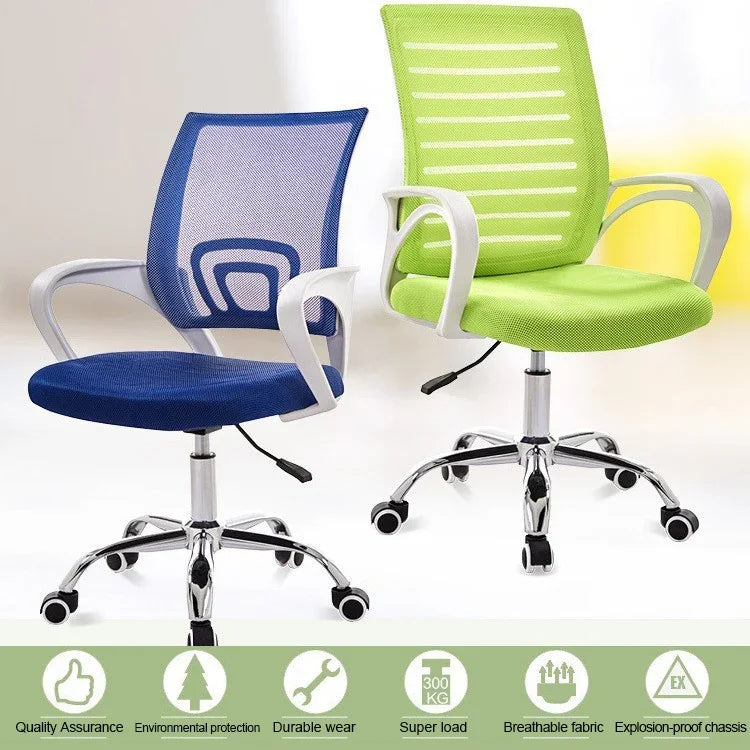 9050 Computer Chair Office Chair Home Latex Back Chair Comfortable Black Frame Desk Chair, Black Frame(Black)